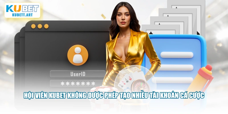 Hội viên KUBET không được phép tạo nhiều tài khoản cá cược